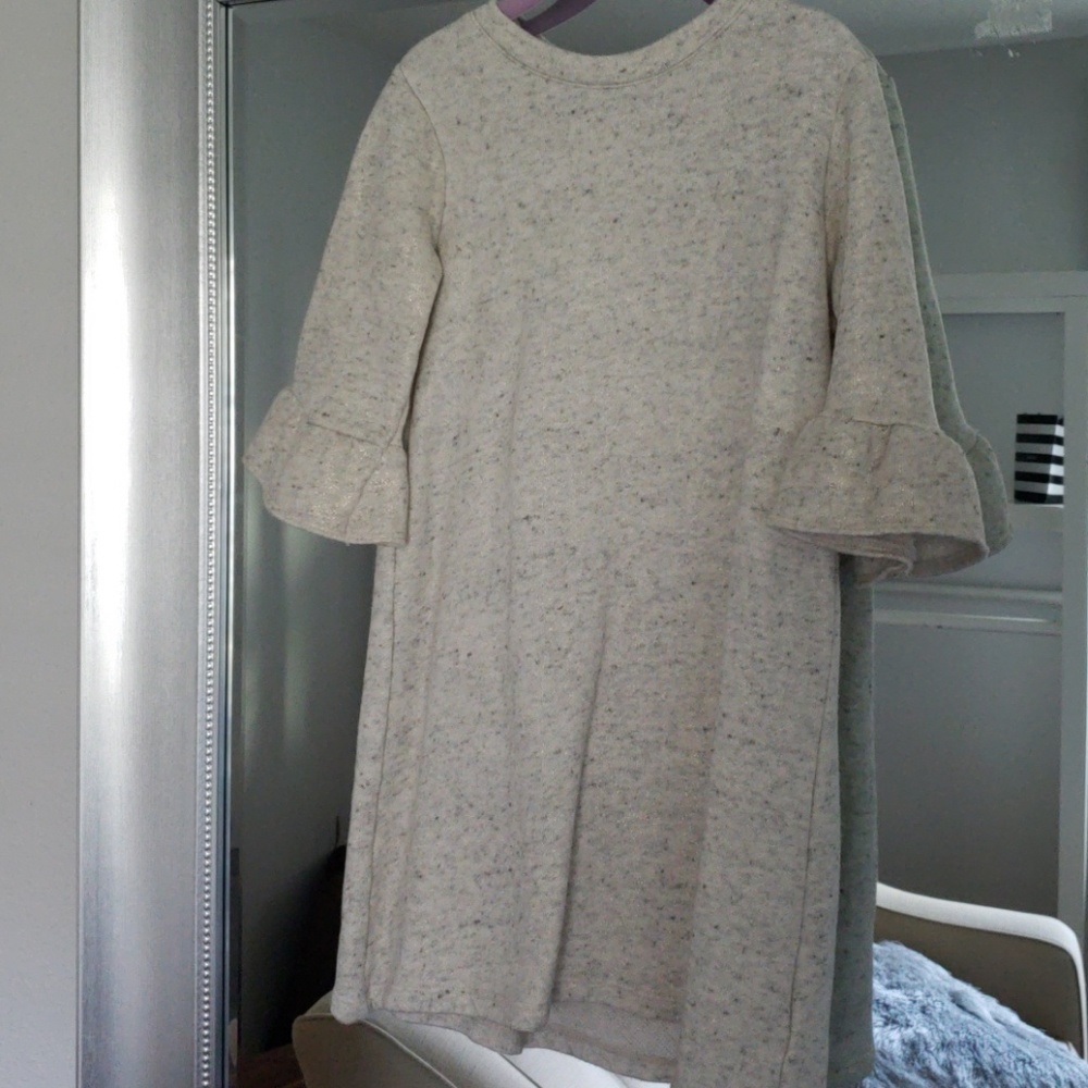 BABY GAP Ruffle sleeve sweater dress